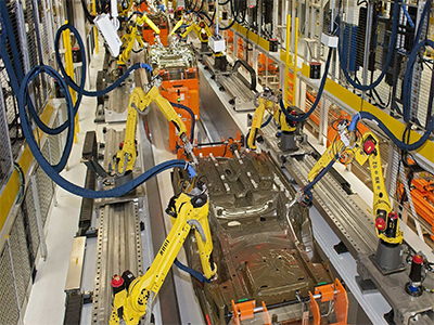 多机械臂组装生产线